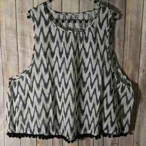 Boho American Eagle Chevron Tank